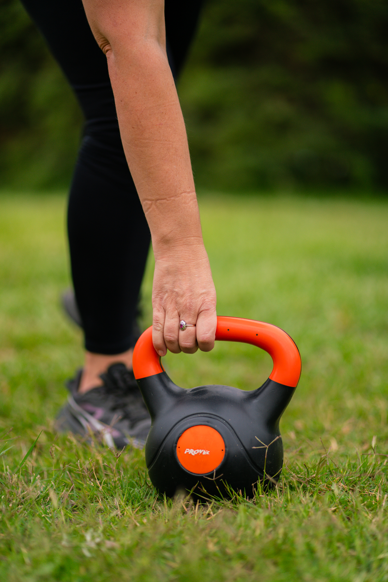 Detalle kettlebell entrenamiento